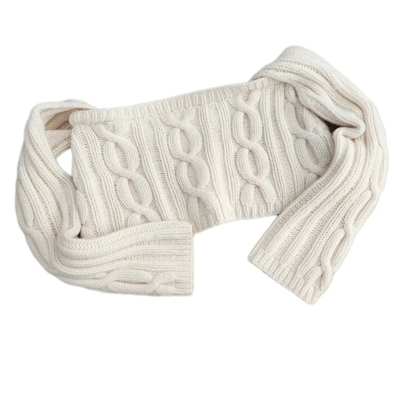 90s Y2K Body By Victoria Cashmere Cable Knit Sweater, Soft Cream Women's, Large - Picture 3 of 6